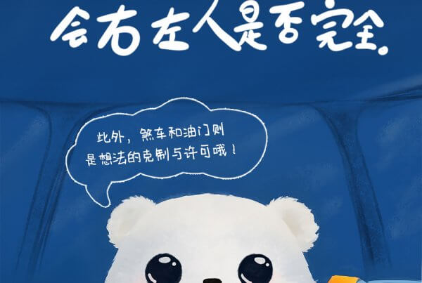 JMS郑明析牧师_摄理插画_箴言图像__飞熊_flybear_人生方向盘_酒驾_小黄鸭_司机_车祸_脱轨